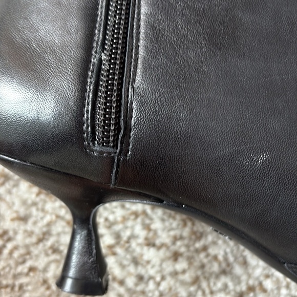 STUART WEITZMAN Mara 50 Black 100%Calfskin Ankle Boots - Picture 7 of 9